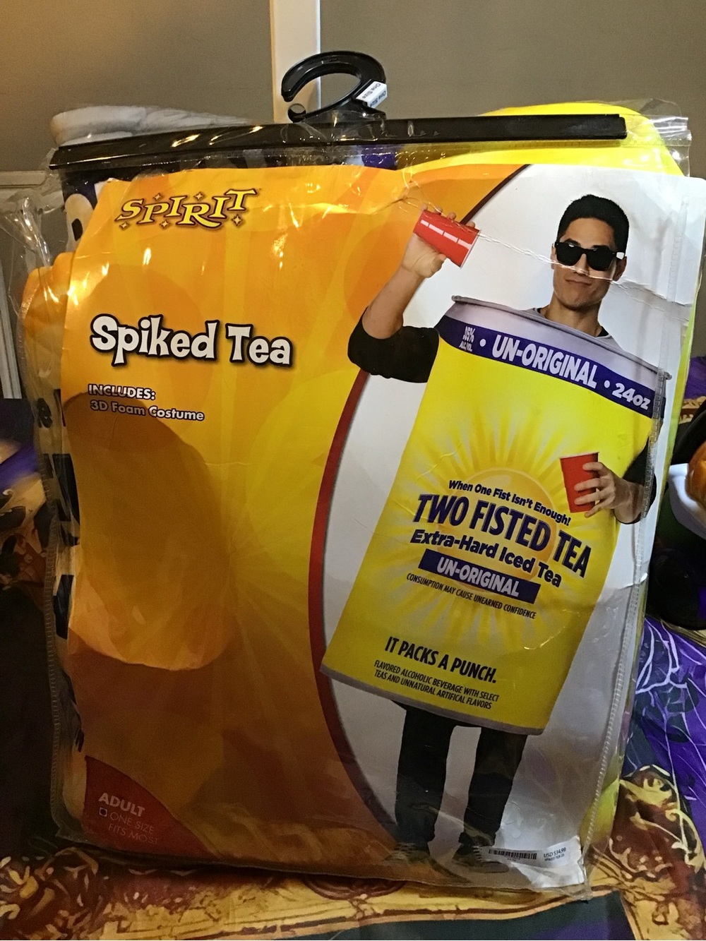 Spirit halloween spiked tea 3d foam costume adult one size